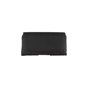 honju Horizon &Eacute;tui de Ceinture en Cuir v&eacute;ritable de Vachette v&eacute;ritable pour Google Pixel 8/8 Pro, Pixel 9a/9/9 Pro/9 Pro XL, avec Passant de Ceinture, Fermeture magn&eacute;tique, Noir