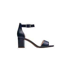 Clarks Femme Deva Mae Escarpins, Cuir Bleu Marine, 40 EU