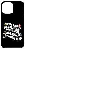 Retro Groovy, vous ne pourrez jamais avoir trop de LORENZO dans votre sac Coque pour iPhone 13 Pro Max