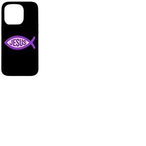 Chr&eacute;tien J&eacute;sus Christ Poisson Symbole Ichthys Coque pour iPhone 15 Pro