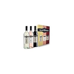 Sant'Orsola - Coffret Vin, Pinot Grigio DOC delle Venezie, Bardolino DOC Chiaretto, Montepulciano d'Abruzzo DOC, Go&ucirc;t Harmonieux, 3 x 750 ml