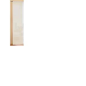Gardinenbox 85589 - Panneau Japonais Transparent - Coulissant - avec Fixations - Rose, Ivoire, 245 x 60 cm