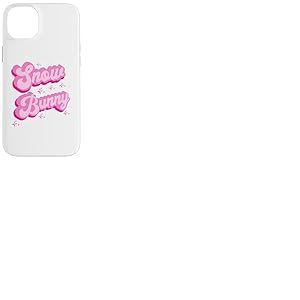 Lapin de Neige esth&eacute;tique Rose Vif pour Les Amateurs de Ski Coque pour iPhone 14 Plus