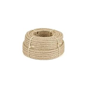 Corde Chanvre Diam&egrave;tre 6 mm 20 m La Cordeline JN34, Naturel