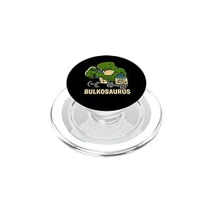 Bulkosaurus Mignon Bodybuilder T-Rex Fitness Haltérophilie PopSockets PopGrip pour MagSafe