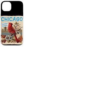 Joli d&eacute;guisement de Chicago avec Nature et Oiseau Coque pour iPhone 14 Plus