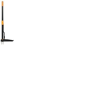 Fiskars d&eacute;sherbeur, longueur : 90 cm, Lames en acier inoxydable/Poign&eacute;e en plastique, noir/orange, Solid, 1026652
