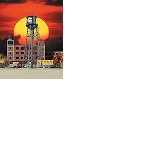 Walthers Cornerstone 933-3832 Tour d'eau pr&ecirc;te &agrave; l'emploi Motif ch&acirc;teau d'eau