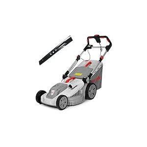 IKRA Tondeuse électrique IERM 2043 T, 2000W, Hauteur de Coupe 30-75mm, Largeur de Coupe 43cm, Lame de Rechange Incluse