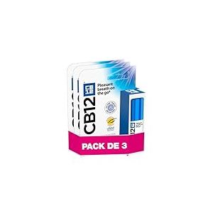 CB12 - Spray haleine fraîche - Arôme menthe - Sans alcool - Combat la mauvaise haleine instantanément - Utilisation quotidienne - Lot de 3x15ml