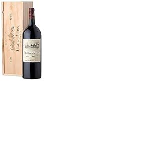 Coffret Cadeau Caisse Bois - MAGNUM Château Arcins - AOP Haut Medoc - Cru Bourgeois - Vin Rouge - 1,5 L