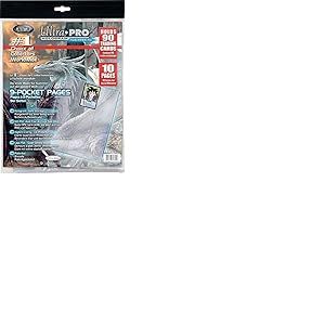 Asmodee Ultra Pro : Hologram Series - Feuilles de classeur | Accessoire Cartes &agrave; Collectionner | 10 Pages | 9 Pochettes | Capacit&eacute; 180 Cartes