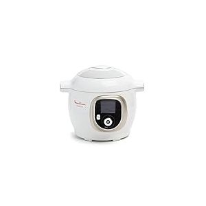 Moulinex, Cookeo Multicuiseur intelligent 6L, 150 recettes intégrées, Cuisson sans surveillance, Ecran intuitif, Guide de cuisson, Application MyMoulinex, 1600W, Blanc, 15 ans réparabilité, CE85CA10