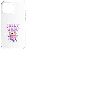 Jelly Jam &ndash; Conception de Musique oc&eacute;anique de m&eacute;duses de Coque pour iPhone 16 Pro Max