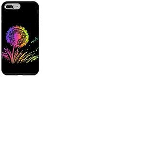 Pissenlits Arc-en-ciel Fleurs Sauvages Pissenlits Dandelion Coque pour iPhone 7 Plus/8 Plus