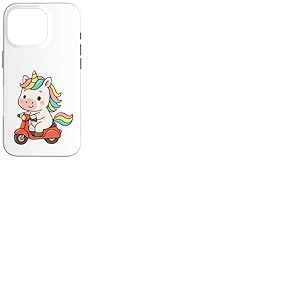 Trottinette Licorne pour garçons, Filles, Hommes, Femmes, Enfants et Adultes Coque pour iPhone 16 Pro