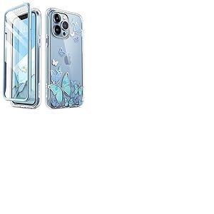 i-Blason Cosmo Coque de Protection pour iPhone 13 Pro Max 5G (2021), Fly Bleue