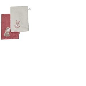 Hanni Lot de 2 Gants de Toilette