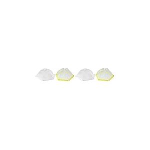 Fackelmann 44489 Cloche Alimentaire pour Corbeille &agrave; Fruits, Cloche en Filet, Cloche &agrave; Fruits, Plastique, Blanc, Jaune, 46 cm (Lot de 2)