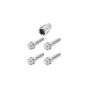 SIMONI RACING BRA/50 Kit 4 Boulons antivol - Boulons antivol pour Roues Cl&eacute; 17-19 M12x1.5 Longueur 45 mm, acier