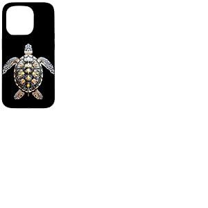 Tortue D'art de Tortue Reptile J'aime les Tortues Douces Coque pour iPhone 15 Pro