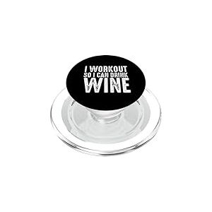 I Workout So I Can Drink Wine PopSockets PopGrip pour MagSafe