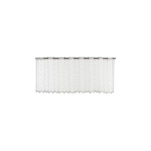 Elbersdrucke Celeste 00 198763 Rideau bistrot Blanc Transparent 45 x 160 cm Rideau Court pour fenêtre de Cuisine Brise-Vue