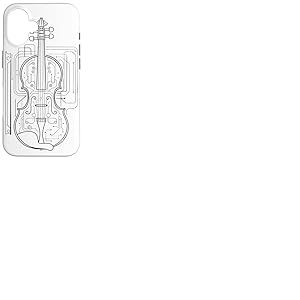 Dessin au trait Violon Coque pour iPhone 16