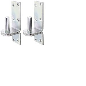 Alberts 311087 Gond sur platine | dans les modèles avec crochet DI ou DII | passivé | cote axe Ø20 mm | platine 189 x 60 mm | Set de 2 pièces