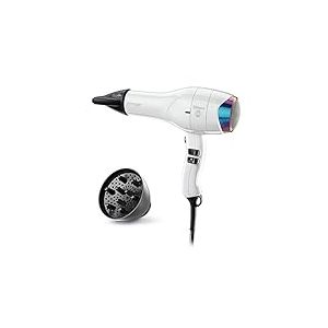 Valera &ndash; ePower 2030 eQ S&egrave;che-cheveux professionnel avec moteur num&eacute;rique &ndash; G&eacute;n&eacute;rateur d'ions et Puissant, purification de l'air Sanify, Diagnostic Intelligent de flux d'air, 1600 Watts, Blanc
