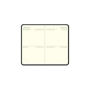 Exacompta 11820E - Recharge agenda de poche Mini 11 - 2 Jours/page - 7,5 x 11,5 cm - Janvier &agrave; d&eacute;cembre 2026 - Tranche or
