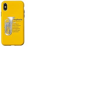 Fier Joueur de Euphonium Humour Dr&ocirc;le pour Fiert&eacute; Brass Band Coque pour iPhone X/XS