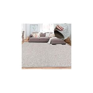 Tadi & Imperio1979 Tapis d'entr&eacute;e - Grand Tapis Boucles, Chambre, entr&eacute;e Rustique, Design Nordique, Disponible en Beige, 60 x 150 cm