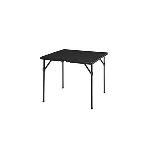 Amazon Basics Table à manger pliante carrée avec poignée de transport, pour intérieur et extérieur, portable, légère, voyage, pique-nique, camping, noir, 86.1 x 86.1 x 74 cm