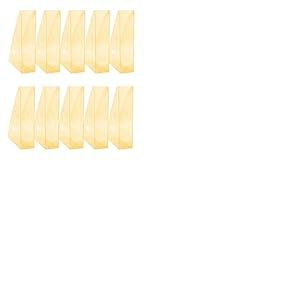 OFFICER PRODUCTS Lot de 10 porte-revues design moderne A4 - Couleur : orange transparent/plastique rigide/ajouré/organiseur de bureau pour magazines/incassables