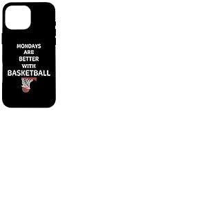 Les lundis Vintage sont Meilleurs avec Le Basketball Retro Basketball Coque pour iPhone 16 Pro Max
