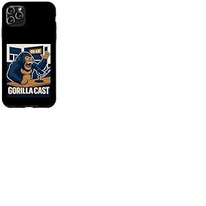 Gorilla Podcast on Air Studio Funny Podcaster Coque pour iPhone 11 Pro Max