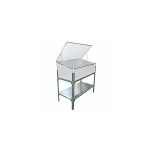 Gardiun Carré Potager sur Pieds avec Serre Jaca Élevé I Monopente 104x53x108 cm Polycarbonate Transparent