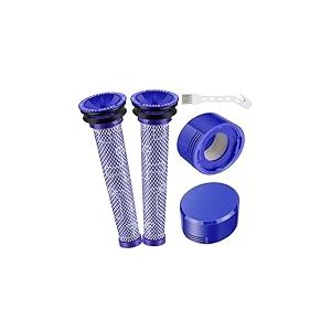 Elalove Filtre Dyson V7 V8 Avant et Arrière HEPA – Lot de 5 Filtres de Rechange Compatibles avec Dyson V7 Animal V7 Absolute V8 Animal V8 Absolute Aspirateur, Accessoires Dyson et Pièces Détachées