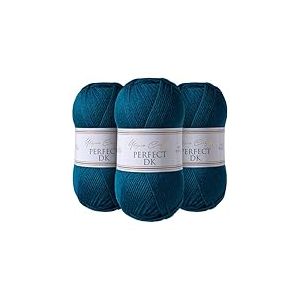 Utopia Crafts DK Double Knitting Yarn 3x 100g (Blue Whale)