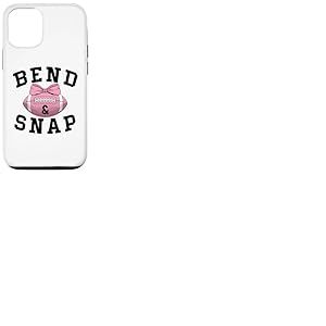 Bend and Snap Football Game Day Coquette Pink Football Bow Coque pour iPhone 12/12 Pro