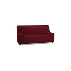ECOMMERC3 | Housse de canapé élastique et Extra Douce pour canapé 4 Places 220 à 260 cm - Housse de canapé réglable, Couleur Bordeaux - 100% fabriquée en Espagne