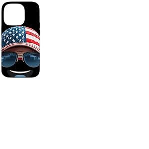 Jolie Casquette américaine Souriante pour Les Amateurs de Couvre-Chefs Coque pour iPhone 14 Pro