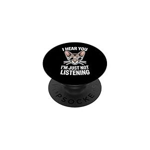 Oriental Shorthair &eacute;coutant Funny Oriental Shorthair PopSockets PopGrip Adh&eacute;sif