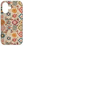 Couvre-lit Patchwork Floral Vintage Motif r&eacute;tro boh&egrave;me Coque pour iPhone 17