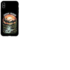 Redstone Colorado USA Retro Mountain Style rétro Coque pour iPhone XS Max