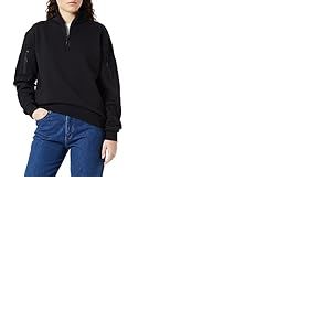 Mil-Tec Homme Sweatshirt Tactique avec Zip Noir Veste, Vert, M EU