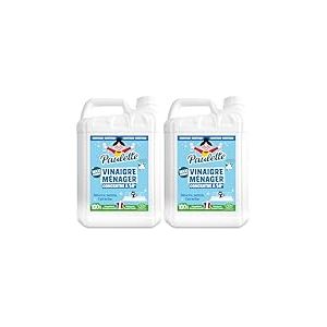 Paulette - Vinaigre M&eacute;nager Concentr&eacute; 14&deg; Fleur de Pomme - Nettoyant D&eacute;tartrant Multi-Surfaces Ecocert - Fabriqu&eacute; en France - 5 L (Lot de 2)