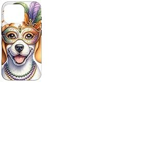 Chien en Porcelaine Mardi Gras Coque pour iPhone 16 Pro