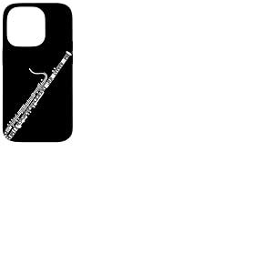 Notes De Musique Basson Musicien Bassoniste Coque pour iPhone 14 Pro